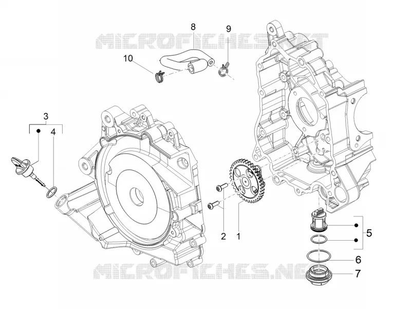 Oil pump Aprilia APRILIA-SCOOTER 50 SXR 2025  SXR 50 4T 3V E5 HE NEW COMFORT