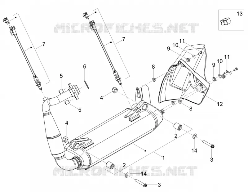 EXHAUST Aprilia APRILIA-MOTORCYCLES 125 TUONO 2025  Tuono 125 E5+ ABS