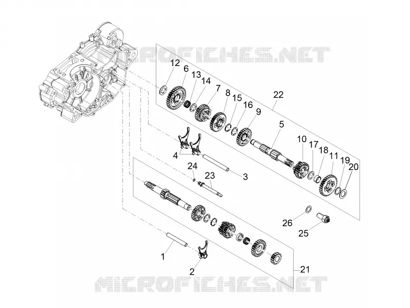 GEARBOX Aprilia APRILIA-MOTORCYCLES 125 TUONO 2025  Tuono 125 E5+ ABS