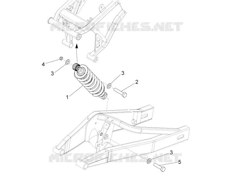 SHOCK ABSORBER Aprilia APRILIA-MOTORCYCLES 125 TUONO 2025  Tuono 125 E5+ ABS