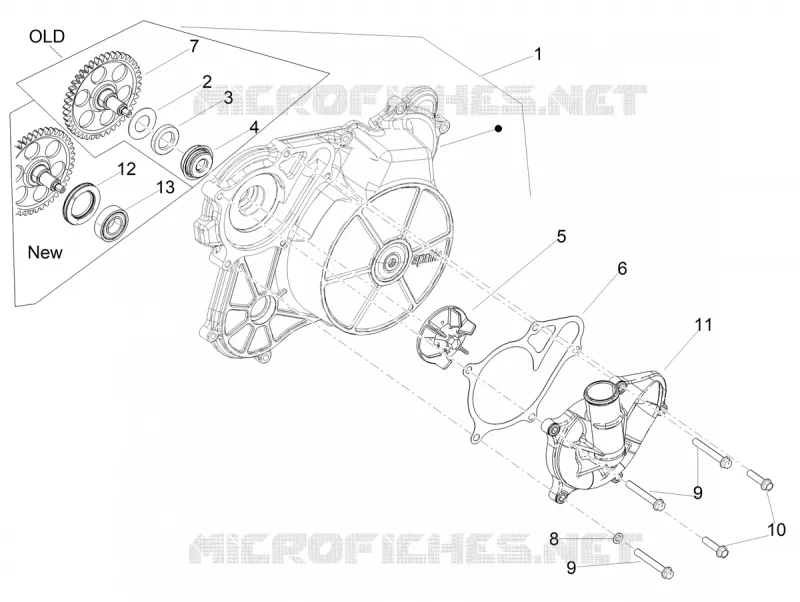 WATERPUMP Aprilia APRILIA-MOTORCYCLES 660 TUONO 2023  Tuono 660 4T 8V E5 ABS