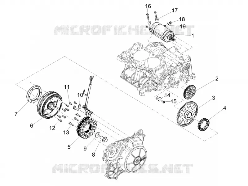 IGNITION UNIT - FLYWHEEL Aprilia APRILIA-MOTORCYCLES 660 TUONO 2024  Tuono 660 4T 8V E5 Factory ABS