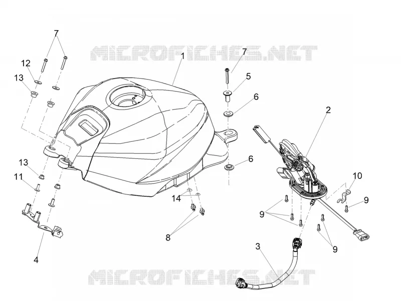 FUEL TANK Aprilia APRILIA-MOTORCYCLES 660 TUONO 2025  Tuono 660 4T 8V E5+ Factory