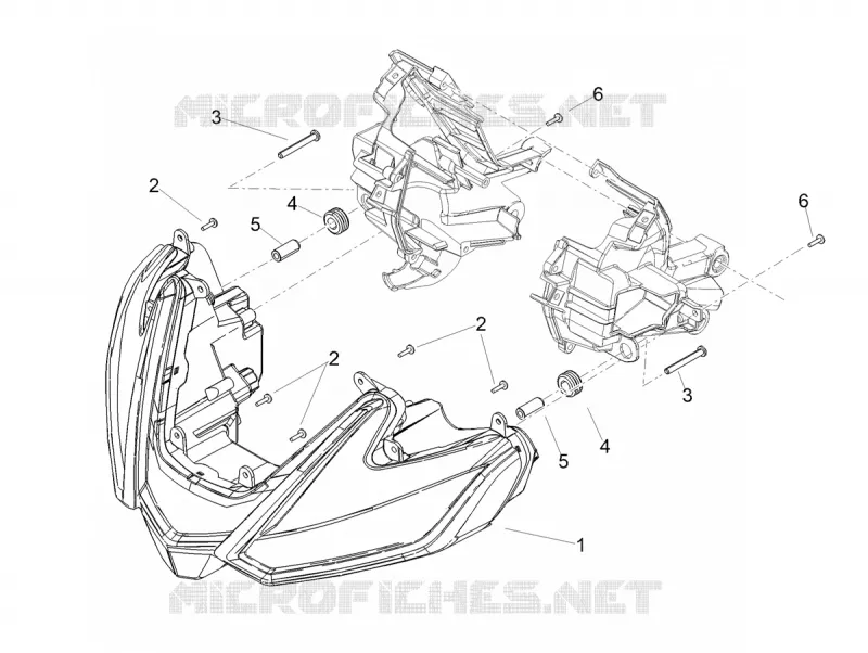 Front headlamps Aprilia APRILIA-MOTORCYCLES 1100 TUONO 2024  Tuono V4 Factory 1100 E5 SE 09 SBK ABS