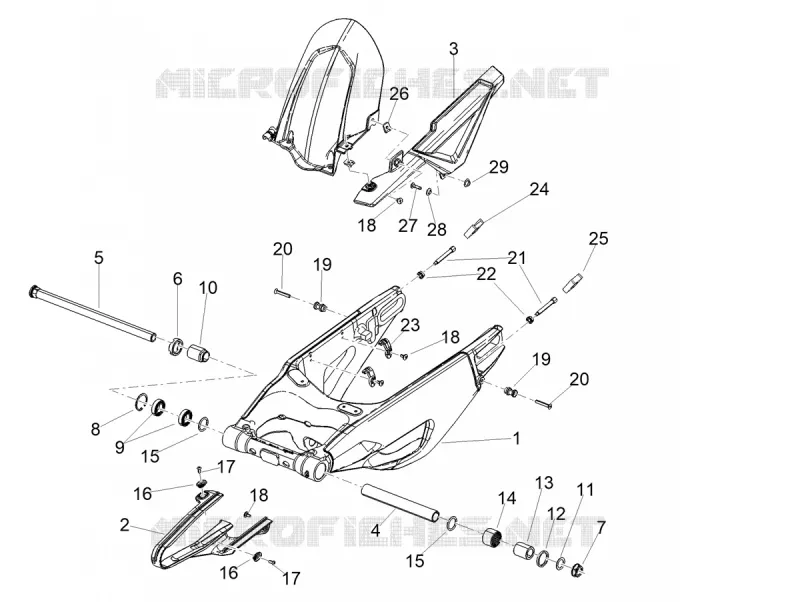 SWINGARM Aprilia APRILIA-MOTORCYCLES 1100 TUONO 2024  Tuono V4 Factory 1100 E5 SE 09 SBK ABS