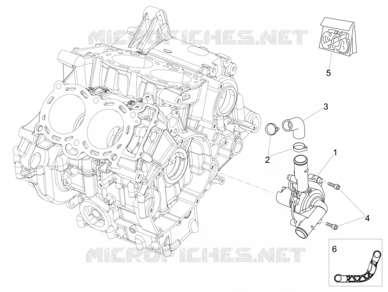WATERPUMP Aprilia APRILIA-MOTORCYCLES 1100 TUONO 2024  Tuono V4 Factory 1100 E5 SE 09 SBK ABS