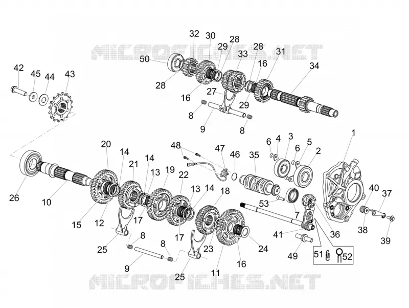 GEARBOX Aprilia APRILIA-MOTORCYCLES 1100 TUONO 2024  Tuono V4 Factory 1100 E5 Superpole ABS