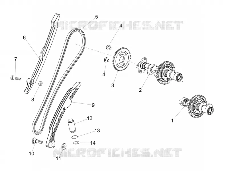 REAR CYLINDER TIMING SYSTEM Aprilia APRILIA-MOTORCYCLES 1100 TUONO 2024  Tuono V4 Factory 1100 E5 Superpole ABS
