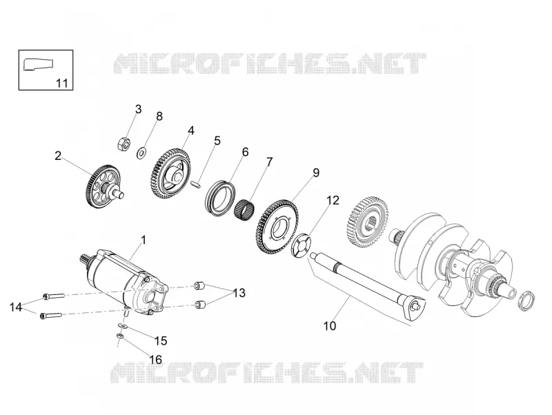 STARTER - STARTER MOTOR Aprilia APRILIA-MOTORCYCLES 1100 TUONO 2023  Tuono V4 Factory 1100 E5 Superpole ABS