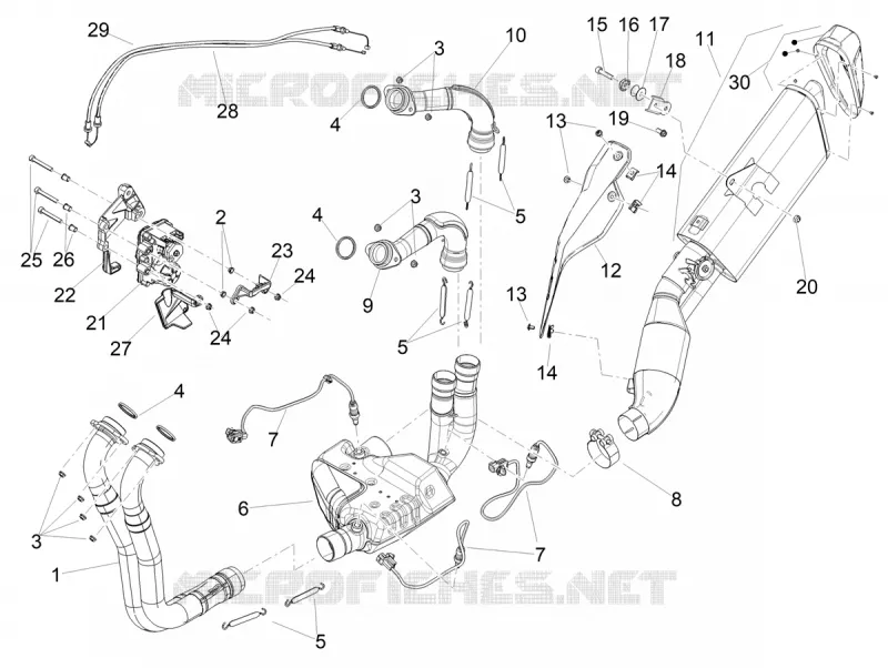 EXHAUST Aprilia APRILIA-MOTORCYCLES 1100 TUONO 2025  Tuono V4 1100 E5+