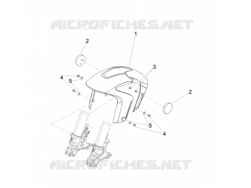 FRONT FENDER - LOWER FAIRING Aprilia APRILIA-MOTORCYCLES 1100 TUONO 2025  Tuono V4 1100 E5+