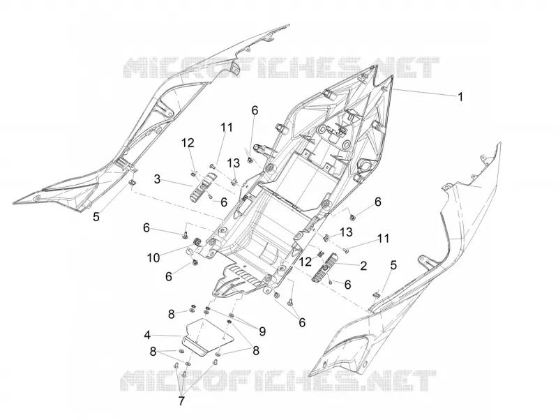 SADDLE COMPARTMENT Aprilia APRILIA-MOTORCYCLES 1100 TUONO 2025  Tuono V4 Factory 1100 E5+