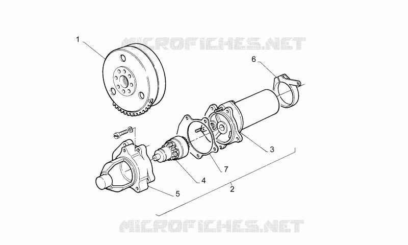 Starter motor Aprilia APRILIA-MOTORCYCLES 50 AF1 1992  AF1 FUTURA