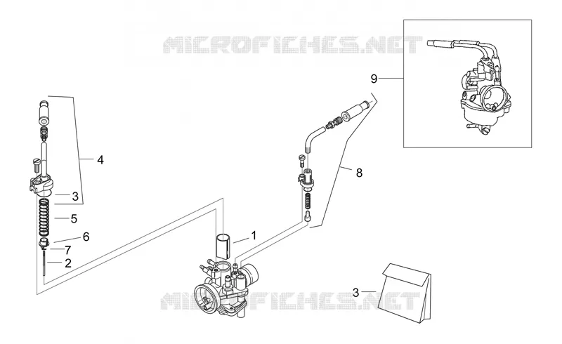 Carburettor I Aprilia APRILIA-SCOOTER 50 AREA-51 1999  Area 51