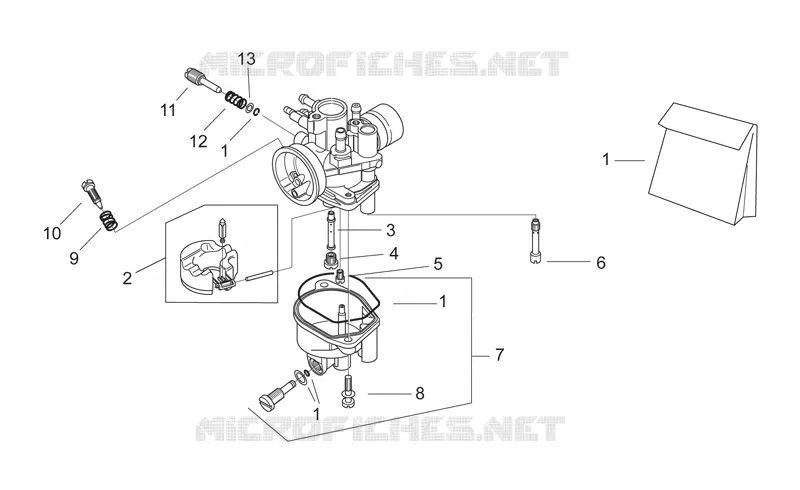 Carburettor II Aprilia APRILIA-SCOOTER 50 AREA-51 2000  Area 51