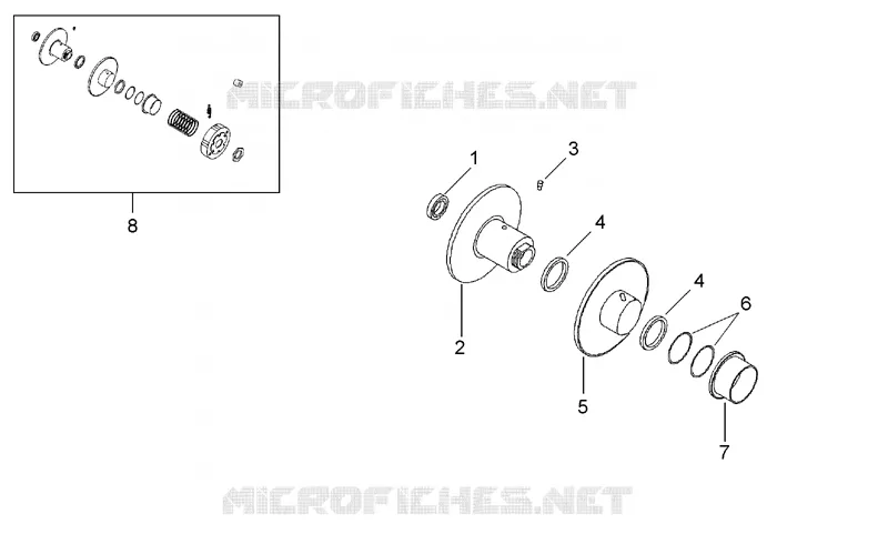 Clutch I Aprilia APRILIA-SCOOTER 50 AREA-51 1999  Area 51