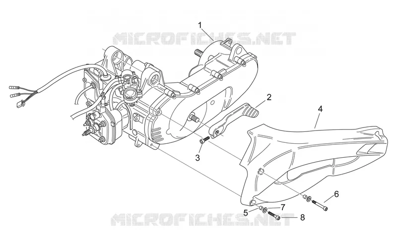 Engine Aprilia APRILIA-SCOOTER 50 AREA-51 1999  Area 51