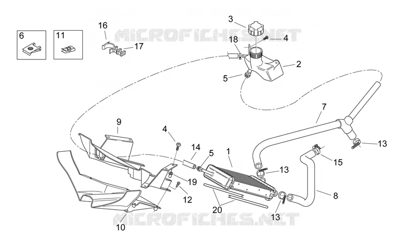 Water cooler Aprilia APRILIA-SCOOTER 50 AREA-51 1998  Area 51