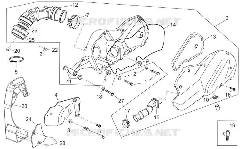 Air box Aprilia APRILIA-SCOOTER 250 ATLANTIC 2005  Atlantic