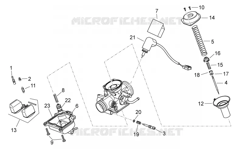Carburettor II Aprilia APRILIA-SCOOTER 125 ATLANTIC 2006  Atlantic