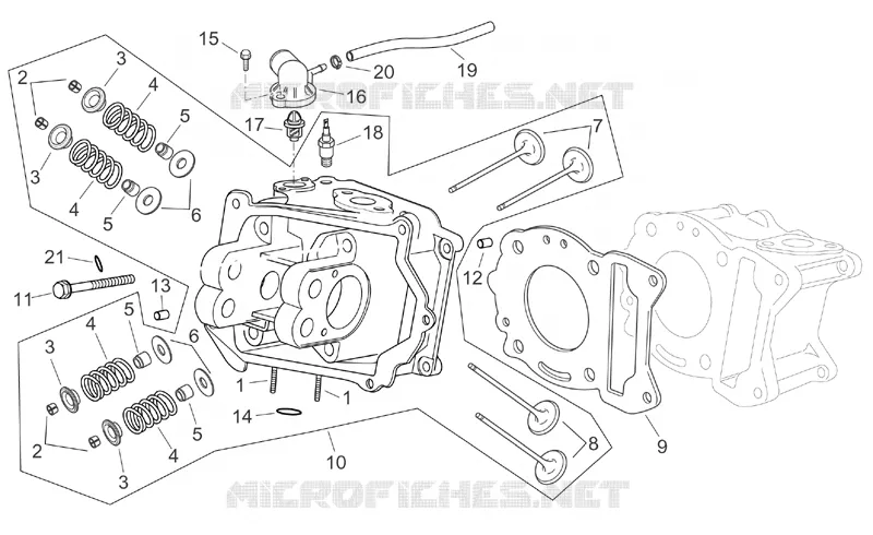 Cylinder head Aprilia APRILIA-SCOOTER 250 ATLANTIC 2004  Atlantic