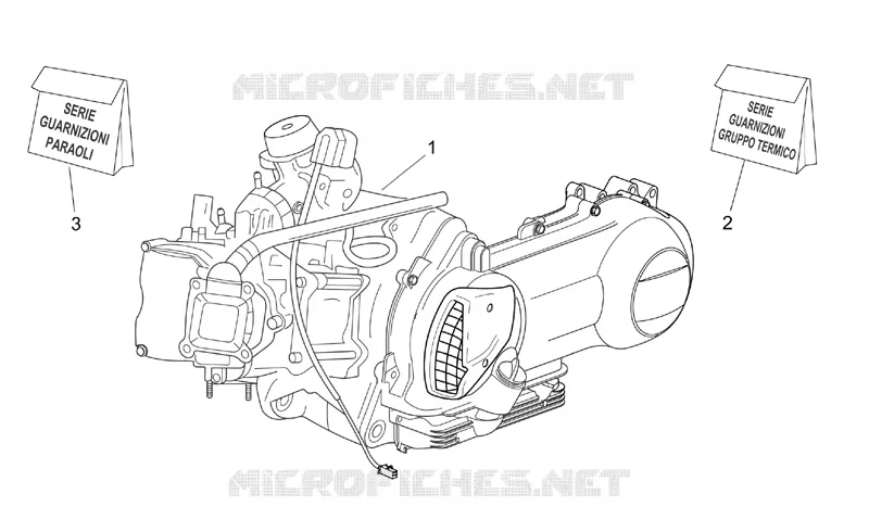 Engine Aprilia APRILIA-SCOOTER 125 ATLANTIC 2004  Atlantic