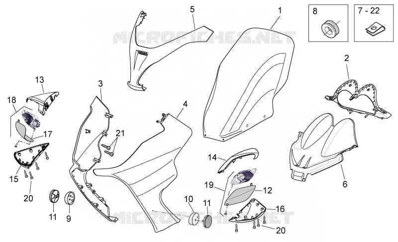 Front body I Aprilia APRILIA-SCOOTER 250 ATLANTIC 2006  Atlantic