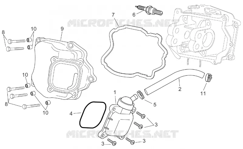 Oil breather valve Aprilia APRILIA-SCOOTER 200 ATLANTIC 2006  Atlantic