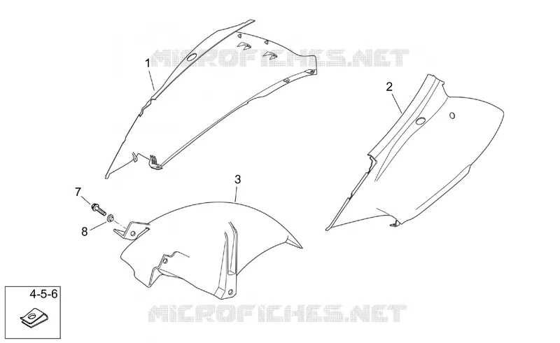 Rear body I Aprilia APRILIA-SCOOTER 200 ATLANTIC 2006  Atlantic