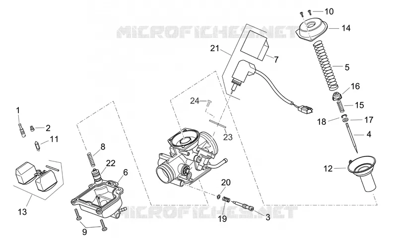 Carburettor II Aprilia APRILIA-SCOOTER 125 ATLANTIC 2006  Atlantic