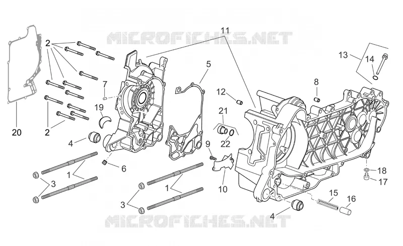 Crankcase Aprilia APRILIA-SCOOTER 250 ATLANTIC 2006  Atlantic