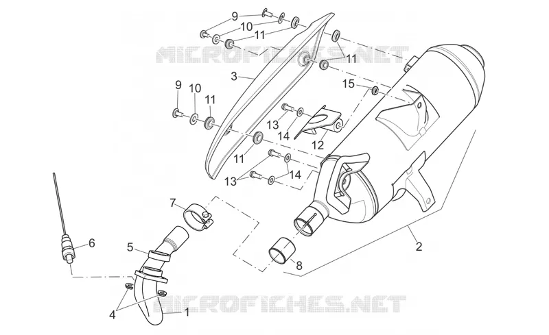 Exhaust unit Aprilia APRILIA-SCOOTER 250 ATLANTIC 2008  Atlantic