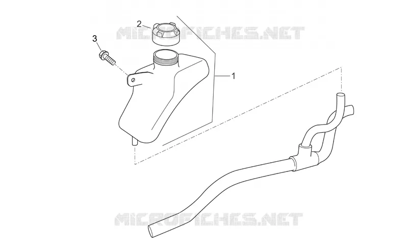 Expansion tank Aprilia APRILIA-SCOOTER 250 ATLANTIC 2007  Atlantic
