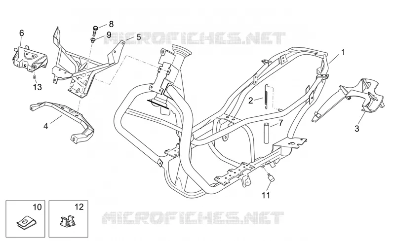 Frame Aprilia APRILIA-SCOOTER 250 ATLANTIC 2008  Atlantic