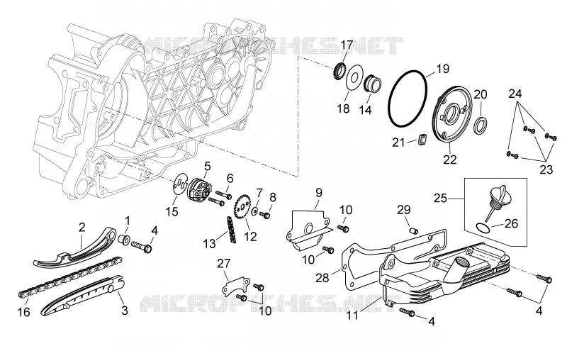 Oil pump Aprilia APRILIA-SCOOTER 125 ATLANTIC 2007  Atlantic