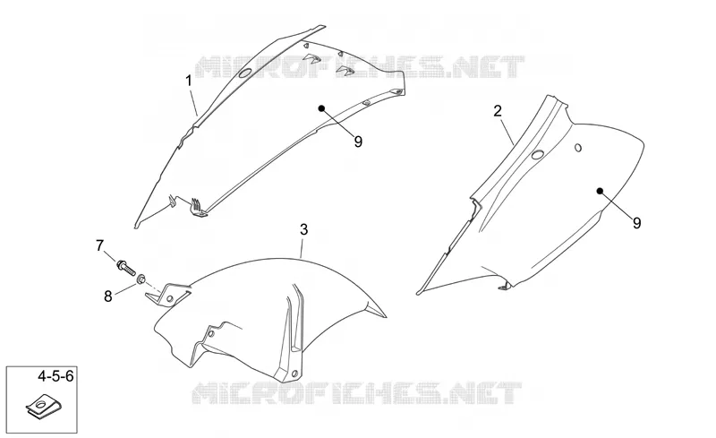 Rear body I Aprilia APRILIA-SCOOTER 250 ATLANTIC 2006  Atlantic