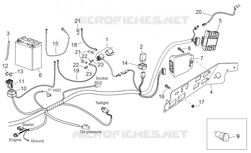 Rear electrical system I Aprilia APRILIA-SCOOTER 250 ATLANTIC 2006  Atlantic