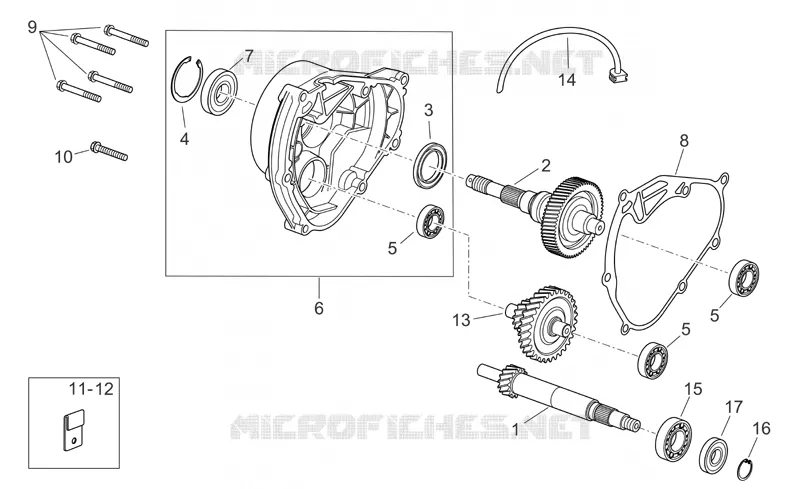 Transmission Aprilia APRILIA-SCOOTER 250 ATLANTIC 2007  Atlantic
