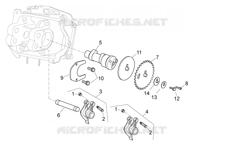 Camshaft Aprilia APRILIA-SCOOTER 125 ATLANTIC 2012  Atlantic E3