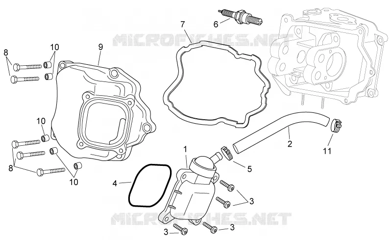 Oil breather valve Aprilia APRILIA-SCOOTER 125 ATLANTIC 2012  Atlantic E3