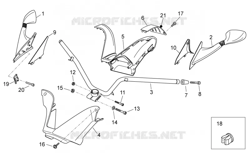 Handlebar Aprilia APRILIA-SCOOTER 300 ATLANTIC 2012  Atlantic