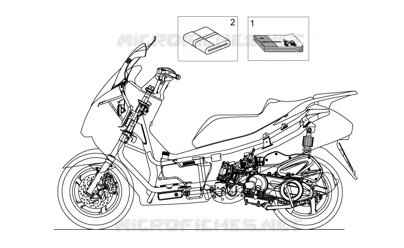 Plate set-decal-op.handbooks Aprilia APRILIA-SCOOTER 300 ATLANTIC 2010  Atlantic