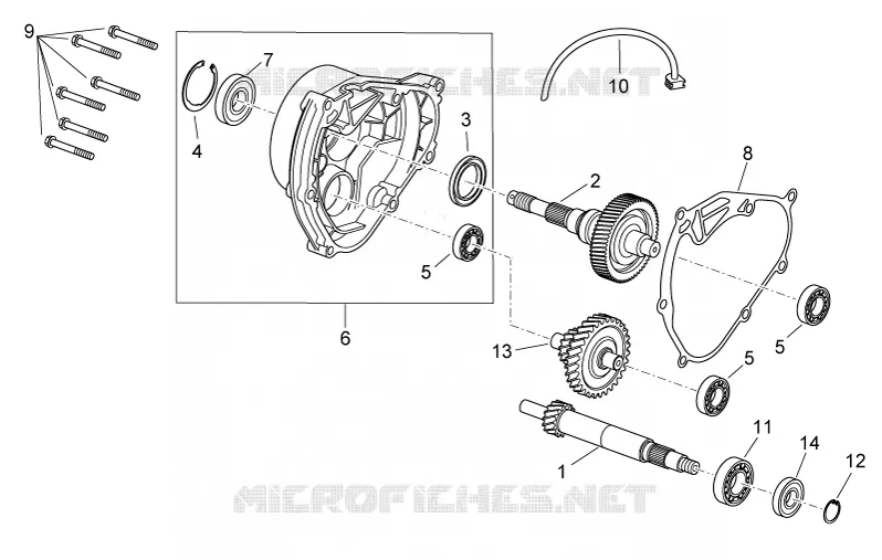 Transmission Aprilia APRILIA-SCOOTER 300 ATLANTIC 2012  Atlantic