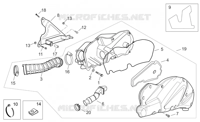 Air box Aprilia APRILIA-SCOOTER 500 ATLANTIC 2005  Atlantic Sprint
