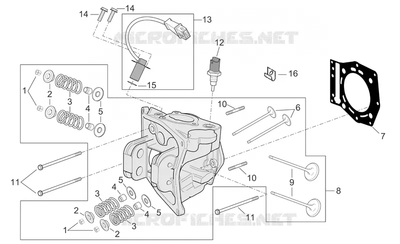 Cylinder head Aprilia APRILIA-SCOOTER 500 ATLANTIC 2005  Atlantic Sprint