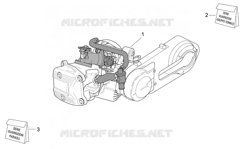 Engine assembly Aprilia APRILIA-SCOOTER 500 ATLANTIC 2007  Atlantic Sprint