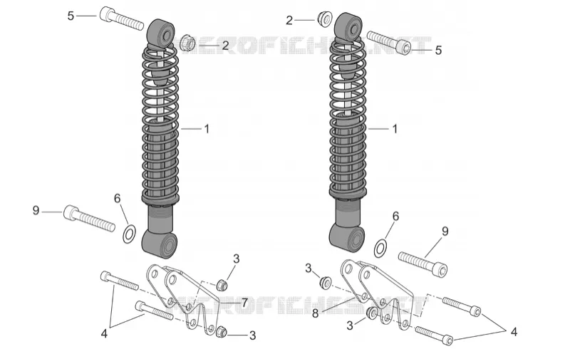 Rear shock absorber Aprilia APRILIA-SCOOTER 400 ATLANTIC 2006  Atlantic Sprint