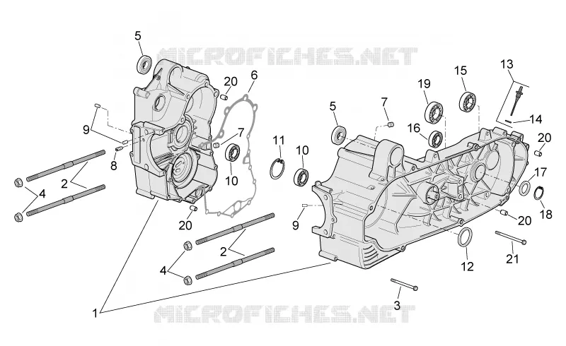 Crankcase Aprilia APRILIA-SCOOTER 500 ATLANTIC 2003  Atlantic