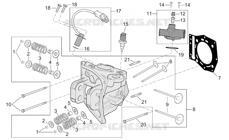 Cylinder head Aprilia APRILIA-SCOOTER 500 ATLANTIC 2001  Atlantic