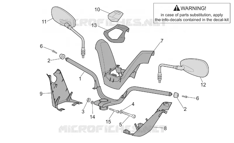 Handlebar Aprilia APRILIA-SCOOTER 500 ATLANTIC 2003  Atlantic